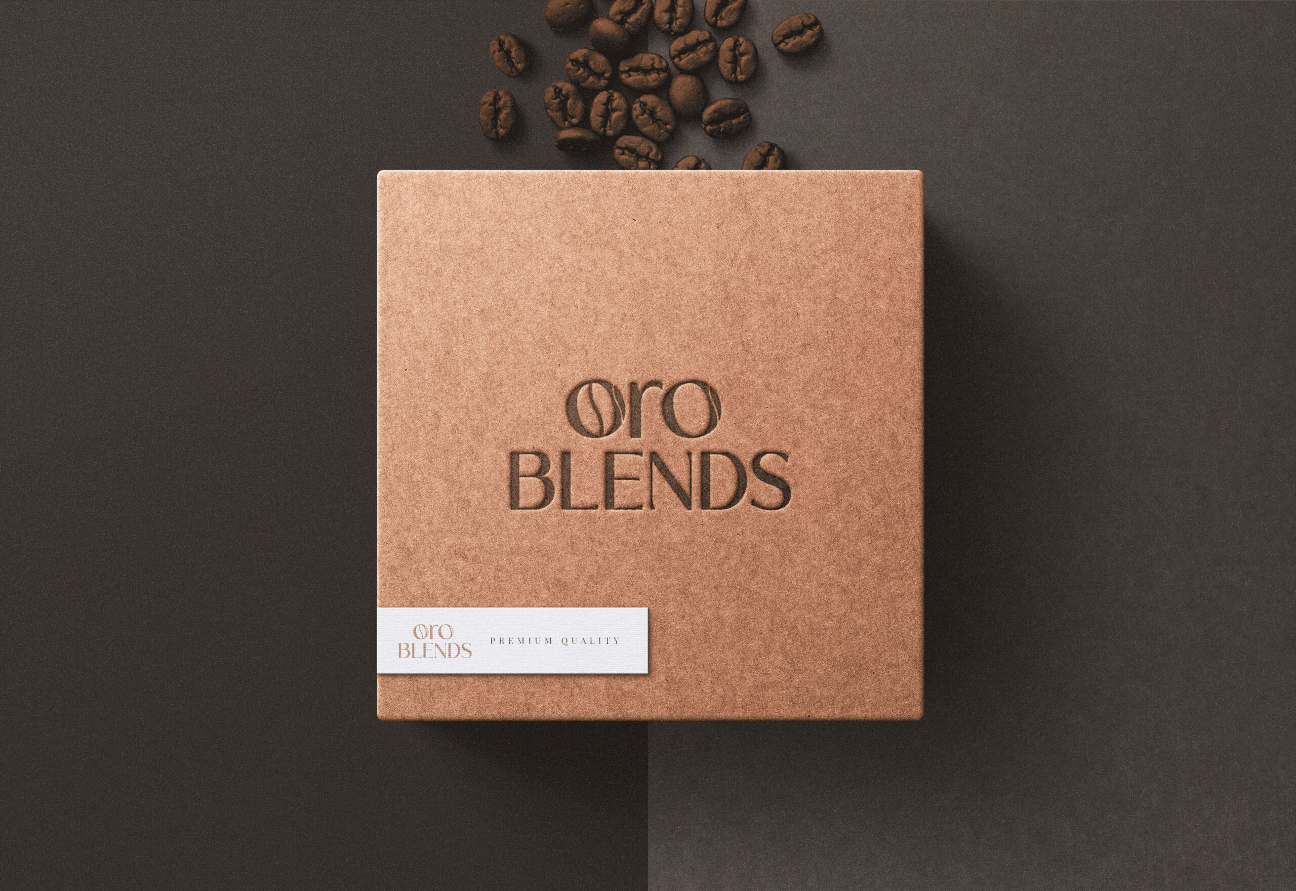 Ansicht einer Kaffeebohnen Verpackung